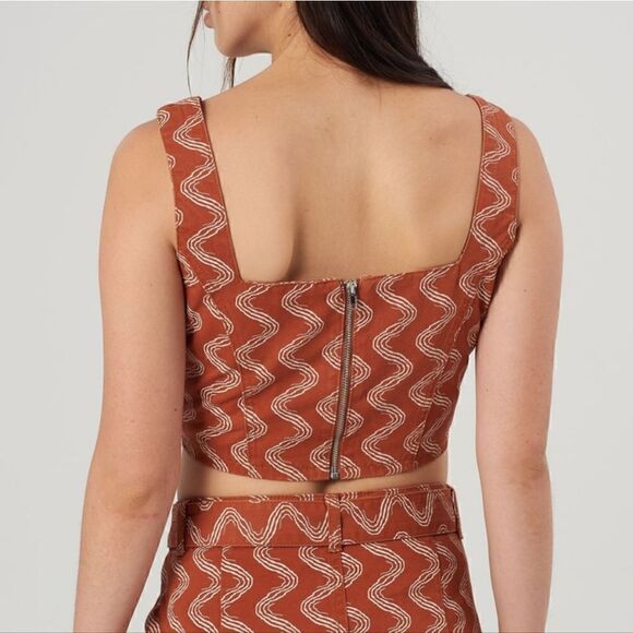 The Ragged Priest Milk It Haze Printed Crop Top Size Medium (UK 10) NWT - Picture 7 of 13